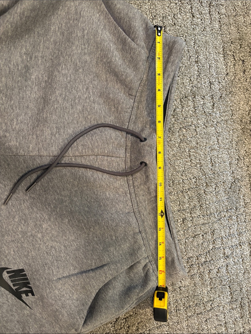 Nike mens Heather Gray Logo Joggers - Picture 4 of 5